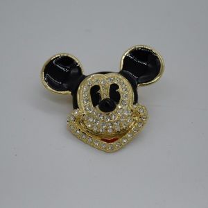 Vintage Mickey Mouse Rhinestone Pin